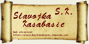 Slavojka Kasabašić vizit kartica